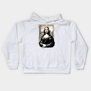 Mona Lisa Mask Kids Hoodie